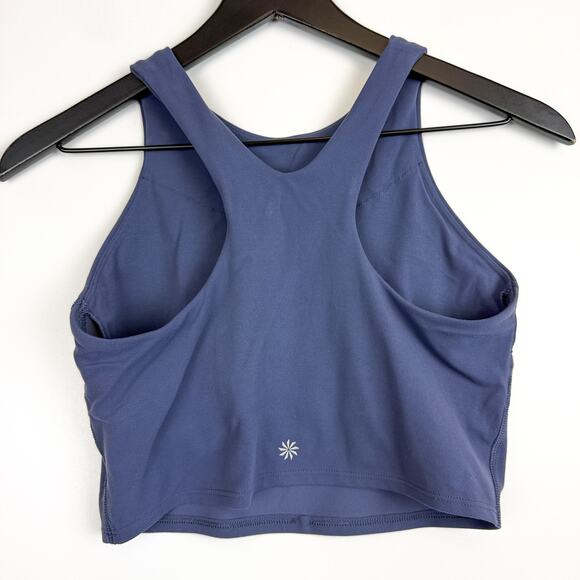 Athleta Conscious Crop Tank Top Blue - S - Picture 4 of 6